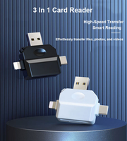 Lecteur de carte 2 en 1 USB 2.0 Micro TF Lecteur de carte mémoire Haute vitesse Adaptateur d'écriture multi-cartes Clé USB Accessoires pour ordinateur portable