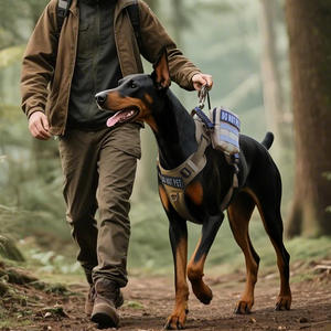 En popüler özel logo açık yansıtıcı eğitim köpek koşum su geçirmez Oxford Pet köpek yelek koşum örgü yastıklı köpek koşum - Product Image 1