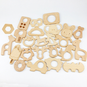 Nouveau bébé produits fleur en forme de hêtre chaîne dentaire <span class=keywords><strong>collier</strong></span> en bois dents pendentif - Product Image 1