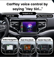 Interfaz Inalámbrica CarPlay Android Auto Decord para JEEP 2012-2020 con Uconnect 8.4" Navegación Android Auto Airplay