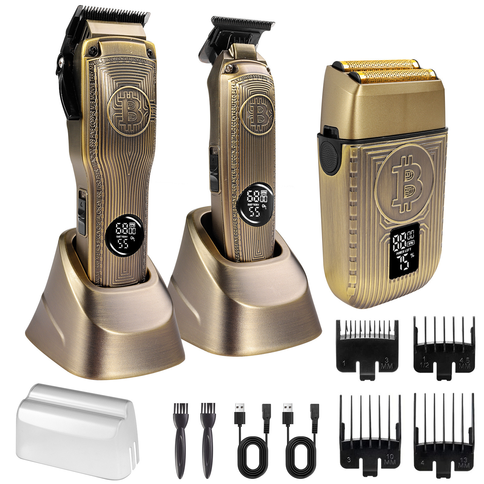 Metal three-piece set