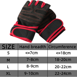 Gant demi-doigt de levage de fitness pour hommes et femmes, gant respirant d'absorption de la sueur pour le cyclisme en plein air, gants anti-transpiration étendus - Product Image 2