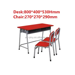 2 Seat School Classroom Student Kids School Chair Kid Double Desk And Chair