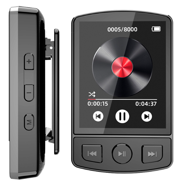 Full Touch Screen 8GB HiFi MP3 Player Lossless Sound Music Player with FM Radio E-book Reading with Back Clip