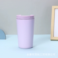 Gobelet isotherme de voyage en acier inoxydable à double paroi, sans BPA, anti-fuite, qualité alimentaire, 12 oz, avec logo personnalisé