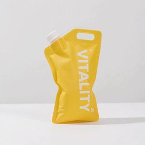 Pochette personnalisée réutilisable avec poignée en plastique, bec verseur facile à utiliser, anti-fuite, qualité alimentaire, recyclable pour l'emballage de bière - Product Image 5