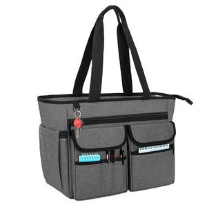Sac fourre-tout pour femme, sac à main pour ordinateur portable, sac d'école pour professeur, sac fourre-tout pour professeur avec base renforcée, fabriqué en usine BSCI - Product Image 1
