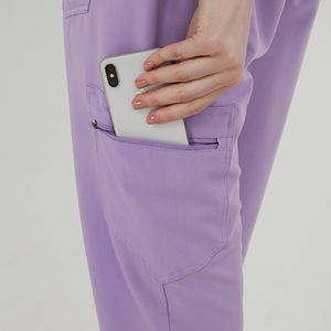 Conjunto de Uniformes Médicos Ecológicos para Mujer, Tallas Grandes, Tejido, Spandex/Poliéster/Rayón TRST21SCT012F+TRST21SCP001F, Marca FUXIN FUYI - Product Image 6