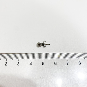 Colgante de Plata de Ley 925 3834DIY con Cuentas Redondas de 10-13 mm, Soporte Vacío Negro para Collar, Accesorios para Perlas, Dijes para Colgantes de Perlas DIY - Product Image 4