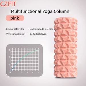 CZFIT Masseur musculaire électrique à axe en mousse, bâton de massage à picots, rouleau de massage, équipement de fitness sportif, colonne vibrante pour le yoga - Product Image 3