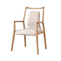 Chaise de salle à manger nordique, nouveau style chinois, avec accoudoirs, durable, pour la maison, chaise de maître pour salon de thé