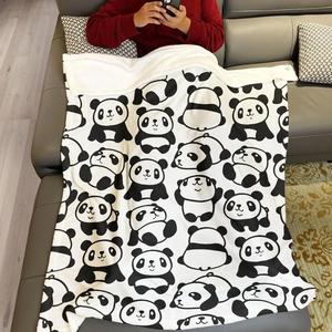 Gấu Trúc Nhỏ thay đổi vị trí khác nhau Chăn Gấu Trúc Đen trắng ngồi nằm xuống - Product Image 3