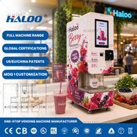 Fabricante de Máquinas Expendedoras Haloo, Máquina Expendedora de Smoothies Inteligente con Refrigeración, Máquina Expendedora de Bebidas Smoothie