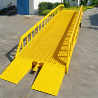 Plateforme de chargement mobile hydraulique électrique pour conteneurs, rampe de déchargement pour manutention de marchandises
