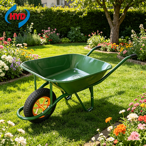 <span class=keywords><strong>Brouette</strong></span> de qualité commerciale Wb6400, capacité de charge de 130 kg, avec pneus gonflables, pour travaux agricoles, de construction et d'aménagement paysager - Product Image 4
