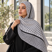 Écharpe hijab imprimée numériquement sur mesure, châle long à motifs pour femmes musulmanes, accessoires de mode modestes