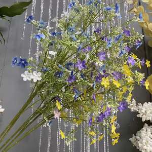 Flores silvestres pequeñas de imitación para decoración de interiores, flores artificiales para sala de estar, muebles de sala de estar, flores de seda - Product Image 4