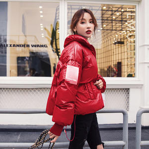 Китай, двойная куртка, высокое качество, блестящее пуховое пальто, зимние куртки и верхняя одежда для женщин - Product Image 3