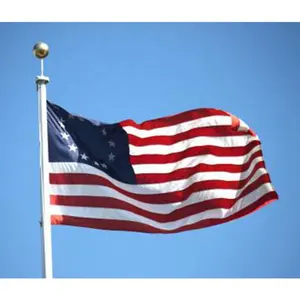 90x 150cm涤纶印花低价批发3X5 ft库存美国美国殖民地13星Betsy Ross Flag