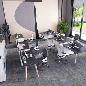 Staff Office Workstations Modular Executive Workstation <b>Table</b> - Product Image 1