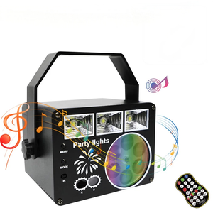 2025 mới 3 trong 1 Đảng DJ Đèn sân khấu trang trí RGBW 48 Mẫu Strobe LED chùm chiếu Lazer ánh sáng Disco DJ Đảng chiếu sáng - Product Image 1
