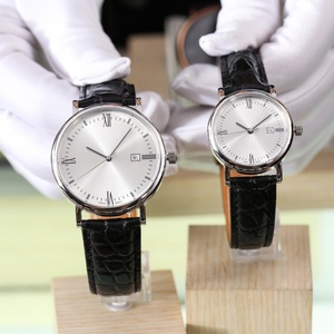 Reloj de Lujo de Alta Gama para Hombre, Movimiento de Cuarzo de Precisión, Correa de Cuero con Patrón de Cocodrilo, Espejo de Zafiro Curvo - Product Image 1