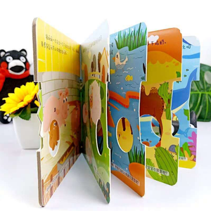 Impresión a Todo Color, Libro Infantil de Cartón con Piezas Móviles, Levanta la Solapa, Libro de Cuentos <span class=keywords><strong>para</strong></span> Colorear, Impresión de Libros Infantiles con Clip Art - Product Image 2