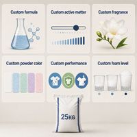 Détergent à lessive en poudre en vrac OEM personnalisé 25 kg - Direct usine, Marque privée, Formule personnalisée