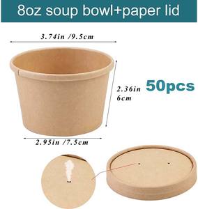 Bols à soupe jetables, fournitures de fête, bols à confiseries pour les aliments chauds et froids, 12 pièces - Product Image 2