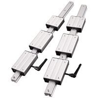 Glissière optique à double axe pour photographie, rail linéaire externe HX-10 en alliage d'aluminium HENGXIN 8 12 16 avec blocs de guidage à verrouillage