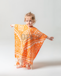 <b>Hooded</b> Pestemal Turkish <b>Towel</b> Beach Pool Poncho for All Sizes Cotton Castle Green Surfer <b>Towel</b> Changing Clothes for <b>Adult</b> Kids - Product Image 3