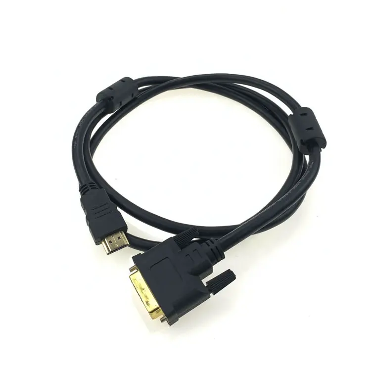 Custom Premium Hotsell HDMI zu DVI Conversion Cable oder DVI zu HDMI kabel 1.5m Dual Directions Audio Video Cable