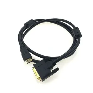 Hotsell personalizado Premium HDMI para DVI Cabo de Conversão ou DVI para HDMI Cabo de Áudio e Vídeo cabo 1.5m Direções Duais