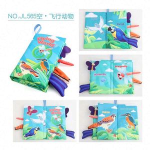 Livre en tissu Montessori pour la vente en gros, livre sensoriel pour tout-petits, livre d'éveil en tissu pour enfants - Product Image 1