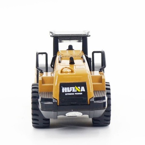 SJY-1715 1:50 Compacteur routier moulé sous pression, modèle de construction en alliage métallique avec roues en acier, véhicule miniature 1/50 - Product Image 3