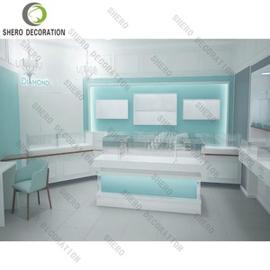 Mostrador de Exhibición de Joyería de Lujo, Diseño de Tienda de Joyería, Decoración Personalizada para Sala de Exhibición de Joyería - Product Image 5
