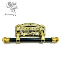 Poignées de cercueil en ABS doré, style américain, élégantes, pour adultes, accessoires funéraires en gros, en stock