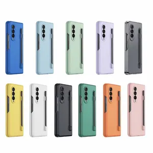 Touch Pen Front Glass Matte Pc Opvouwbare Telefoon Case Voor Samsung Z Fold 3 5G Case