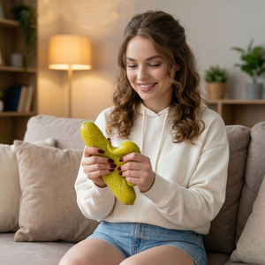 Juguetes Antiestrés de Pepino Agridulce Simulado en Diferentes Estilos, Juguetes Blandos de Rebote Lento con Modelo Realista - Product Image 4