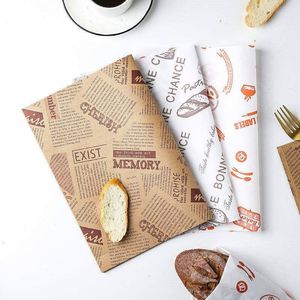 Custom-Greaseproof Baking <b>Paper</b> Food Grade Hamburger Pizza Packaging Tissue <b>Paper</b> Printing Sandwich Wrapping with <b>Wax</b> for Bread - Product Image 6