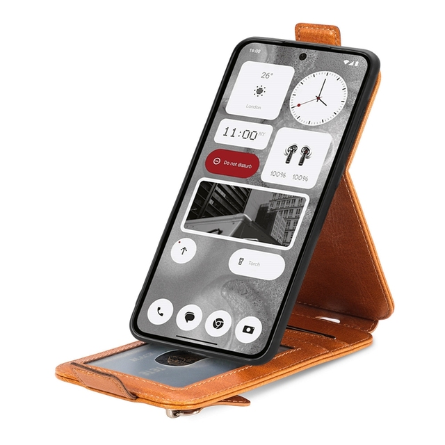 Stand PU Flip Leather case for Nothing Phone 2, Photo Frame Wallet case Cover for Tecno Camon 20