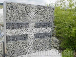 Welded <strong>Gabion</strong> 2x1x0.3m Galvanized 50x100mm Aperture Welded Iron Wire Stone Cage <strong>Gabion</strong> Basket Wall Fence - Product Image 2