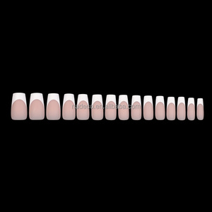 Prensa súper fuerte en las <span class=keywords><strong>uñas</strong></span>, ataúd largo, puntas <span class=keywords><strong>de</strong></span> <span class=keywords><strong>uñas</strong></span> francesas, <span class=keywords><strong>uñas</strong></span> artificiales sin <span class=keywords><strong>diseño</strong></span> DIY fácil <span class=keywords><strong>para</strong></span> <span class=keywords><strong>principiantes</strong></span> NADECO - Product Image 4