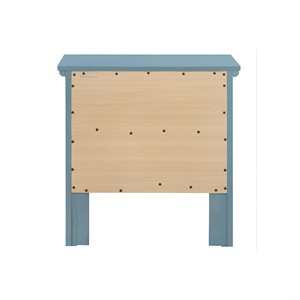 Teal Elegance Nightstand With <b>Drawers</b> <b>For</b> Bedroom <b>Storage</b> - Product Image 6