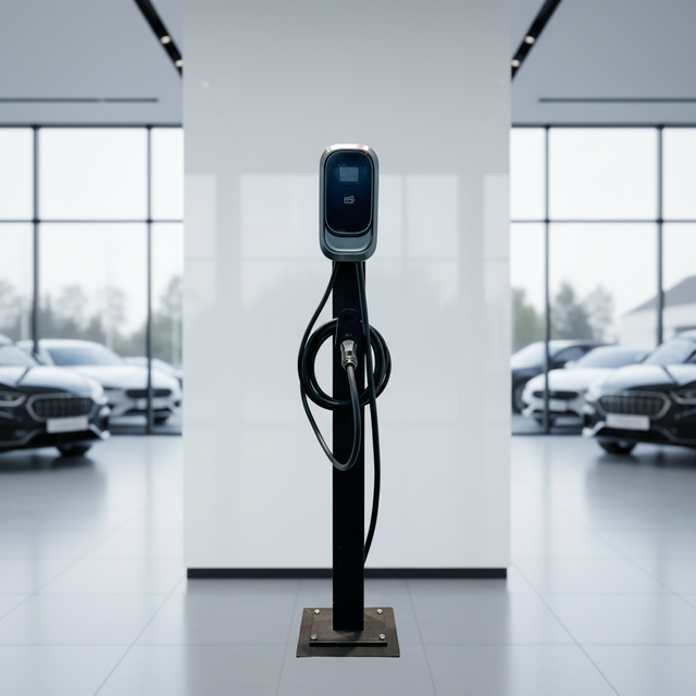 7KW AC EV Charger with RFID & APP Control, IP55 Waterproof Wall Mount Charging Station for Home & Commercial Use