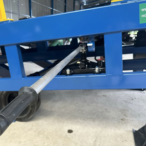 Quality Standard 10 Ton Anti-slip Ribbed Steel Mobile Hydraulic Dock Ramp Forklift Cylinder Combined Hand <b>Pump</b> Motor Warranty - Product Image 1