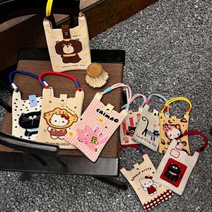 Graziosa Borsa a Tracolla Mini Pieghevole in Stile Giapponese e Coreano, Morbida, Resistente, Leggera, Lavorata a Maglia, Portatile, per Telefono, Estiva - Product Image 1
