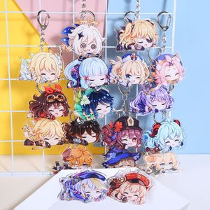 Breloque en plastique acrylique époxy double face, personnalisable avec logo, forme, couleur, dessin animé, anime, holographique, imperméable, de bonne qualité, à faire soi-même - Product Image 6