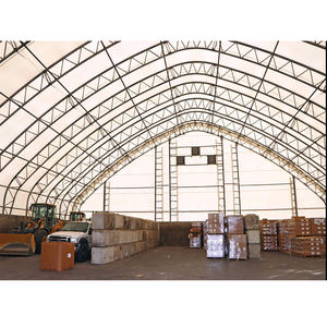 Tente de stockage industrielle personnalisable résistante aux charges de neige, avec structure renforcée et tissu PVC, conçue pour une utilisation en entrepôt de grande taille - Product Image 3
