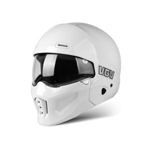 Nuovo Casco Integrale per <span class=keywords><strong>Moto</strong></span> in ABS con Design <span class=keywords><strong>Teschio</strong></span> Retrò e Chiusura Rapida per Uomini e Donne - Product Image 5